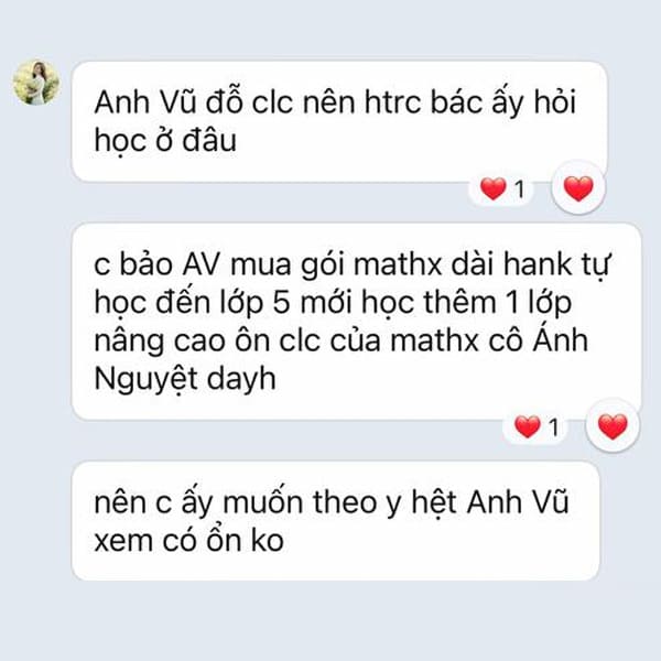 Phu huynh danh gia chat luong day hoc MathX