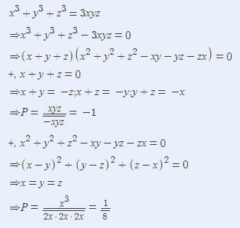 Cho X 3 Y 3 Z 3 3xyz Hay Rut Gọn Phan Thức P Xyz X Y Y Z Z X